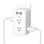 Bn-link Multi Plug Outlet, 6 Wall Extender (3 Side), White. Fixed Price $18.69.