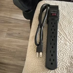 Amazonbasics 6-OUTLET Power Strip Black On/off Switch 3.6-5FT Cable Indoor. Fixed Price $5.00.