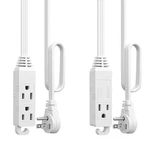 Dewenwils 2 Pack Outlet Extension Cord With Flat Plug, 3FT 16/3 Awg SPT-3. Fixed Price $12.99.