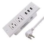 Power Strip With Usb Recessed Mounted Desktop 2 Outlets 3 U.... Fixed Price $25.57.