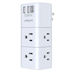 Usb Outlet Extender Surge Protector Qinlianf Rotating Plug, 3-SIDED Swivel .... Fixed Price $16.89.