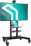 Mobile Tv Stand On Wheels For 50-86 Inch Screen, Max Load 233 Lbs, Height Adjust. Fixed Price $449.99.