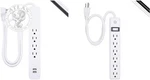 Home Electrical 6-OUTLET Surge Protector, 10 Ft Extension Cord, Power Stri. Fixed Price $48.14.