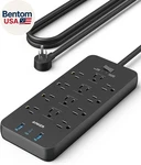 Power Strip With 2100J Surge Protector, Outlet Extender, 5FT Extension Cord. Fixed Price $41.14.