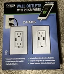 Feit Electric- 2 Usb Ports & Electrical Wall Outlets New #1145395. Fixed Price $9.99.