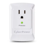 Cyberpower Single Outlet Surge Protector White. Fixed Price $13.99.