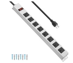 Junnuj Metal 8 Outlet Power Strip 15A 125V, 6 Ft Cord Surge Protector. Fixed Price $27.50.