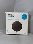 10W Qi Charging Pad Dealworthy Black: Usb-c Wireless Charger, Magnetic Mount. Fixed Price $9.00.