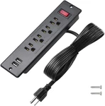 Mountable Power Strip Recessed With Usb 4 Outlet 2 Multiple Prot. Fixed Price $25.99.