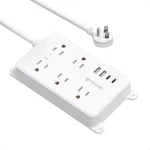 Trond Power Strip With Usb, Surge Protector Flat Plug 5FT, White. Fixed Price $35.99.