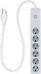 6 Outlet Surge Protector, 2 Ft Extension Cord, Power, 450 Joules, White-black. Fixed Price $29.00.