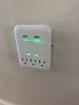 Prime 3 Outlet Wall Tap Surge Protector Dual Usb Charging Ports Tested. Fixed Price $10.00.