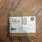 Ge 6-OUTLET Extender Wall Tap Grounded Adapter 3-PRONG White Lot Of 2. Fixed Price $22.00.