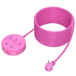 Pink Cord 25FT, Ntonpower Flat Plug Strip With Long Extension.... Fixed Price $38.59.