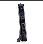 Cyberpower 7 Outlet Surge Protector 6 Ft. Braided Cord (black). Fixed Price $29.99.