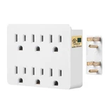 6 Outlet Wall Adapter, Fiiman Ul Listed 3-PRONG Grounded 1 Pack, White. Fixed Price $10.24.