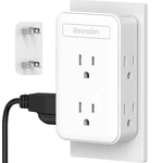 2 Prong To 3 Adapter, Multi Plug Wall With 6 Ac Outlets,. Fixed Price $25.36.