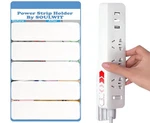 Soulwit 5-PACK Self Adhesive Power Strip Holder, Surge Protector White. Fixed Price $12.37.