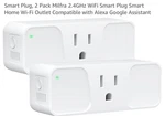 2 Sieges Smart Wi-fi Plug Socket Pc Voice Activated Works Alexa/google. Fixed Price $21.88.