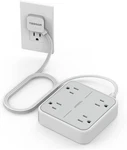 Surge Protector Power Strip With 4 Outlet 5FT Extension Cord Flat Plug For Home. Fixed Price $17.99.