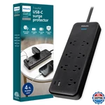 Philips 7-OUTLET Adapter Spaced Surge Protector 4FT Braided Cord Power Strip Usb. Fixed Price $41.44.