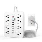 Jouleloom Power Strip Surge Protector With 8 Outlets, 4 Usb And 2 Ports.... Fixed Price $25.86.