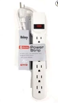 Uninex PS08T: 6-OUTLET Power Strip, Ul Listed, 14/3 Awg, 1.6-FT, 1-PACK White. Fixed Price $9.19.