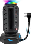 Power Strip Tower With Colorful Nightlight, 15 Outlets And 6 Black -usb-a. Fixed Price $62.11.