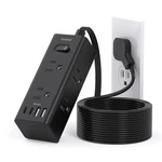 Dorm Room Essentials - 10FT Extension Cord Power Strip 6 Outlet 3USB. Fixed Price $51.99.