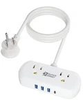 Superdanny Power Strip With Usb, Mini Desktop Charging Station 2FT, White. Fixed Price $28.86.