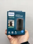 Philips 3 USB-A/1 USB-C/2-OUTLET Desktop Charging Station, 5', Black. Fixed Price $19.99.