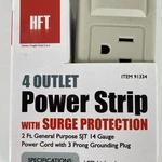 Hft Outlet Power Strip With On/off Switch 2' Cord 14 Gauge 15A 125V 1875W. Fixed Price $6.39.