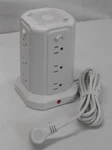 Passus Long Extension Cord 10FT 1625W W/ Multiple Outlets Surge Protector White. Fixed Price $28.24.