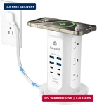 Power Strip Tower, Kakyanill Surge Protector 9 Ac Outlets 8 Usb (4 C),. Fixed Price $44.53.