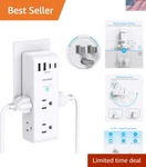 Surge Protector Outlet Extender - With Rotating Plug, 6 Ac Multi .... Fixed Price $29.38.