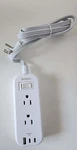 Travel Power Strip With Flat Plug Extension Cord, 6 Outlets 3 (2 Usb-c. Fixed Price $14.47.