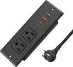 Recessed Power Strip, Flush Mounted Drawer Outlet With Pd 20W Fast Charging Usb-. Fixed Price $27.95.