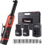 3/8" Cordless Electric Ratchet Wrench Set, 18V Power Tool Kit With 2 Pac. Fixed Price $79.72.