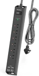 Surge Protector Power Strip - Extension Cord With Addtam 6 Ac Outlets 4 Usb (2. Fixed Price $22.38.