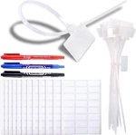 200PCS 6" Nylon Cable Marker Ties Self-locking Cord Tags Write Ethernet Label. Fixed Price $16.98.