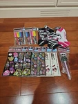 Monster High Lot Markers Tattoos Stickers Pen Socks Nos 2012. Fixed Price $24.99.