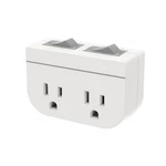 Grounded Double Outlet Power Adapter With Separate On/off Rocker Switches, 3.... Fixed Price $13.88.