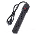Powerenvy 6-OUTLET Surge Protector 250 Joules, 6FT Cord, Black. Fixed Price $26.62.
