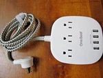 Power Strip, Counter Top With 3 Outlets & 4 Usb Ports By One Beat New. Fixed Price $14.40.