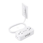 Flat Plug Power Strip 5FT, Small Extension Cord With Multiple Outlets, 4 Ac. Fixed Price $28.93.
