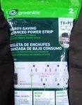 Greenlite 7-OUTLET Surge Protector Power Strip 3 Ft Cord 1800W 1440J. Fixed Price $14.99.
