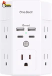 Multi Plug Outlet, Surge Protector, 5 Extender With 4 Usb Charging Ports. Fixed Price $22.00.