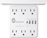 Power Charger With Shelf, Wall Extender Surge Protector 6 Ac Outlets. Fixed Price $31.37.