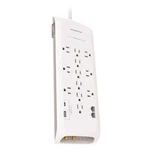 Monster Just Power Up Surge Protector W/usb 12 Outlets 4050J White 6FT. Fixed Price $83.67.