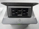 Legrand Wiremold DQFF15UBK Dequorum Flip-up Table Box 15A Outlet Usb Black. Fixed Price $79.95.